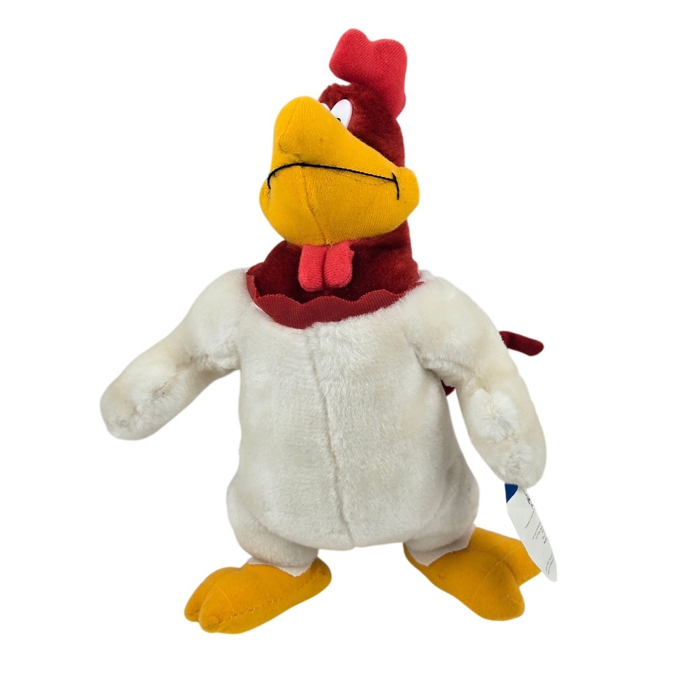 Warner Bros 12" Foghorn Leghorn Plush Rooster Looney Tunes Vtg 1997 with Tag
